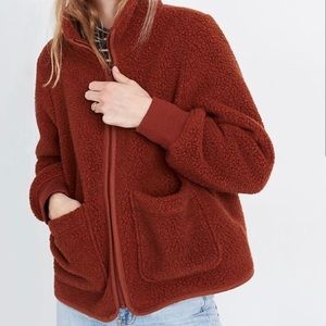 Madewell Fleece Zip-Up Jacket